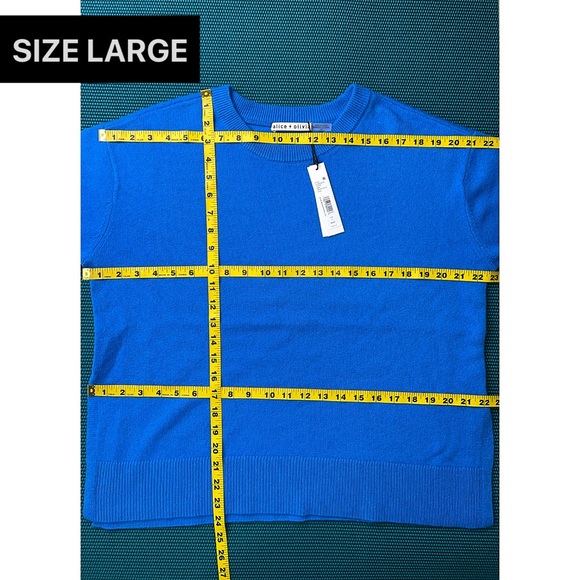 Alice + Olivia Angie Wool & Cashmere Blend Blue Pullover Sweater - Picture 10 of 14